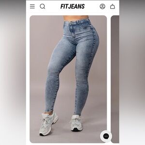 New Without Tag Fit Jeans Contour High Rise Acid Wash Jeans Size XL